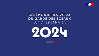 Discours de vœux 2024 du garde des Sceaux aux acteurs judiciaires [upl. by Ricoriki665]