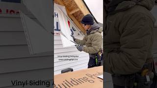 Cut vinyl siding then install vinyl siding with a roofing nailer [upl. by Katherine629]