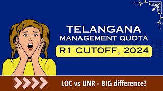 Telangana MBBS Management Quota Round 1 Cutoff 2024 [upl. by Latsyc]