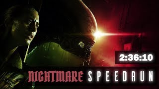 Alien Isolation NIGHTMARE Speedrun All Missions 23610 [upl. by Golanka]