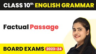 Factual Passage  Reading Comprehension  Class 10th Sample Paper Solution  CBSE 202425 [upl. by Negrom]