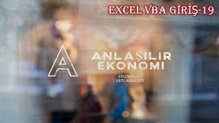 Anlaşılır Ekonomi Excel Vba19 ByValByRef Yapısı Nedir [upl. by Leumel]