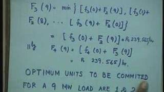 Lecture  33 Optimal Unit Commitment [upl. by Bellis]