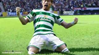 Celtic vs Livingston  Scottish Premiership 2324  Football Simulation PES 21 [upl. by Aikin]