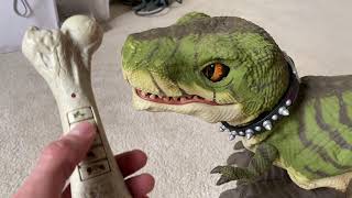 Working Mattel DRex Interactive Pet Robotic Dinosaur  With Bone Remote [upl. by Shelia]