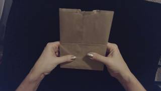 ASMR Request 🛍️ Paper Bag Sounds  Folding Whisper [upl. by Wilburt]