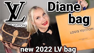 Louis Vuitton DIANE bag Unboxing and Review  NEW LV MONOGRAM Bag of 2022 [upl. by Sutsuj]