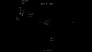 Arcade Longplay  Asteroids Deluxe 1980 by Atari [upl. by Pallas]