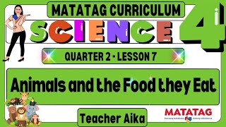 MATATAG Science 4 Grade 4 Quarter 2 Lesson 7 Animals and the Food they Eat [upl. by Atiek]