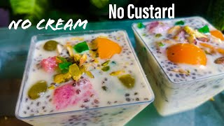 Easy Sago Dessert  Fruit Dessert Recipe होली रमजान स्पेशल [upl. by Berardo]