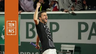 Gilles Simon  quotUne victoire incroyable inattenduequot  RolandGarros 2022  FFT [upl. by Weirick716]