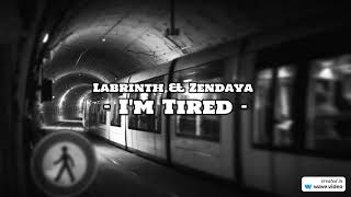 Labrinth amp Zendaya  Im Tired From “Euphoria” Lyric Video [upl. by Ralat]