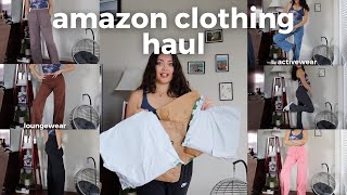 amazon clothing haul activewear loungewear black friday sales lululemon dupes try on [upl. by Fortunato]