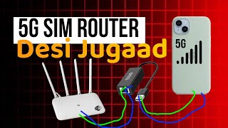 5G Sim Router  Desi Jugaad  100mbps  Speed  Creative Guru Tech [upl. by Nae276]