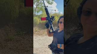 AR15  16quot Rifle  Her new upgrades  First training shots at outdoor range [upl. by Norrahs]