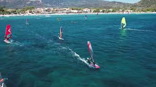 9 year old August windsurfing in Vassiliki Lefkas [upl. by Atnoed]