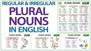 Plural Nouns in English  Regular amp Irregular Plural Nouns  Plurals Spelling [upl. by Ahseyd977]