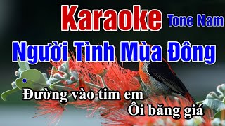 KaraokeNguười Tình Mùa Đông Tone NamNhạc Sốngbeat Lý Mười Organ [upl. by Penrod]