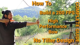 High Performance Longbow Step By Step  no tiller design so easy [upl. by Desdamonna825]