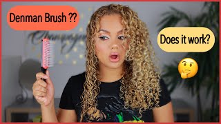 Denman Brush for curly hair  DOES IT REALLY WORK [upl. by Mussman802]