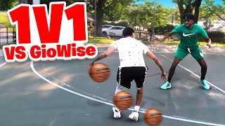 Wavy Mello vs Spam Dribbler Gio Wise IRL 1v1 Basketball [upl. by Acinyt]