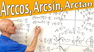 Evaluating Inverse Trigonometric Functions arcsin arccos arctan Using Unit Circle [upl. by Einad]