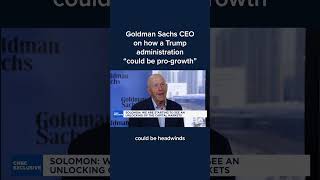 Goldman Sachs CEO on how Trump administration could be progrowth [upl. by Ynohtna908]