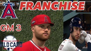 MLB 24 LAA Franchise AL WC GAME 3 VS THE HOUSTON ASTROS [upl. by Einwahr22]