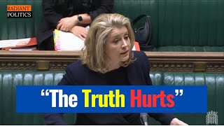 Penny Mordaunt Cooked Woke Leftist Labour MP in 3 Words [upl. by Welcy]