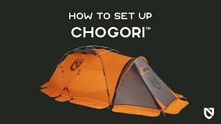 NEMO  How to Set Up the Chogori™ Mountaineering Tent [upl. by Nnel]