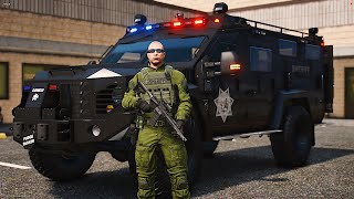 I Joined SWAT on the Most Realistic FiveM Server [upl. by Nerej]