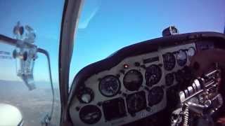 Beechcraft Baron Takeoff and Climb Cockpit View [upl. by Iniffit]