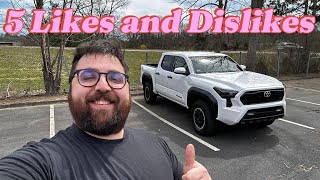 2024 Toyota Tacoma 1000 Mile Review 5 likes amp 5 Dislikes [upl. by Hertzfeld]