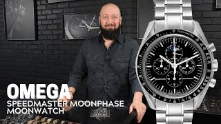 Omega Speedmaster Professional Moonphase Moon Watch 35765000 Review  SwissWatchExpo [upl. by Atnoid]