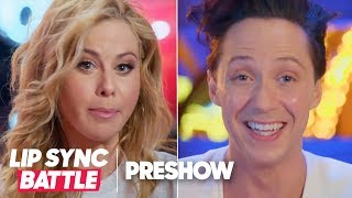 Johnny Weir amp Tara Lipinski Interview w Niki DeMartino  Lip Sync Battle Preshow [upl. by Elleimac]