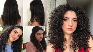 TODO sobre Mi TRANSICIÓN de cabello LISO a RIZADO  TIPS y RECOMENDACIONES con fotos [upl. by Blackwell]