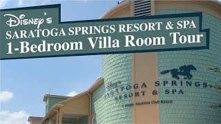 Disneys Saratoga Springs Resort 1Bedroom Villa Room Tour [upl. by Frodeen]