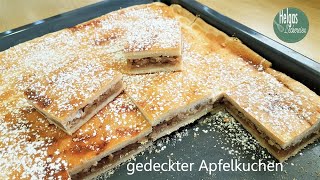 Apfelkuchen gedeckter Apfelkuchen [upl. by Kirtley632]