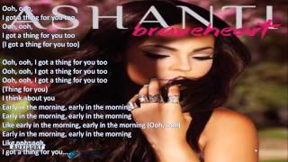 Ashanti ft French Montana Early In The Morning LYRICS [upl. by Freberg]