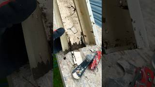 Gutter Sealant Removal Hack gutterrepair  guttercleaning [upl. by Lammaj]