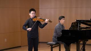 Charles Wu  Praeludium and Allegro by Fritz Kreisler  Piano accompaniment Andy Horng [upl. by Yessac]