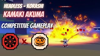 Kamaki Akuma And Headless Korashi Competitive Gameplay in Shindo Life  RELLGames [upl. by Minerva]