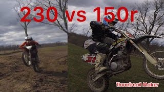 Crf 150r VS Crf230 [upl. by Eb]