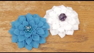 D20 Flower Hairclips SWORDS amp STITCHES DIY [upl. by Burkhard469]