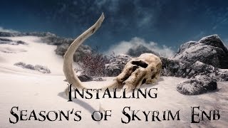 Skyrim  How to Install Seasons of Skyrim ENB Presets Detailed [upl. by Skiest]