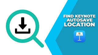 How to find keynote autosave location [upl. by Aurelius]