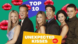 Top 10 Most Unexpected FRIENDS Kisses ｜ Central Perk ｜ Friends [upl. by Conlee663]