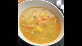 Curried split pea soup I The Buddhist Chef [upl. by Zared574]