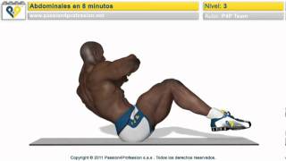 Abdominales en 8 minutos nivel 3  NO MUSIC flv [upl. by Enytsirhc790]