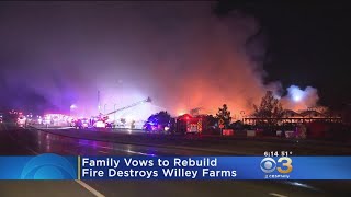 Family Vows To Rebuild After Fire Destroys Willey Farms Produce Market [upl. by Eralcyram]